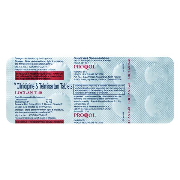 Buy LOCLAN T Tablet 10's Online at Upto 25% OFF | Netmeds