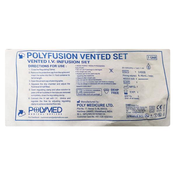 Buy Polymed Vented I.V. Infusion Set (14008) 1's Online at Discounted ...