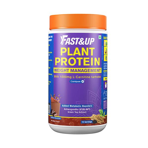 Fast&Up Plant Protein Weight Management Powder - Creamy Chocolate 450 ...