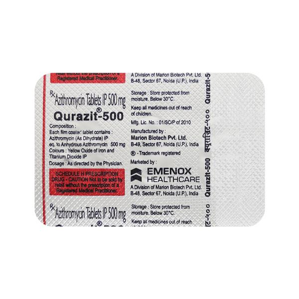 Qurazit 500mg Tablet 3'S