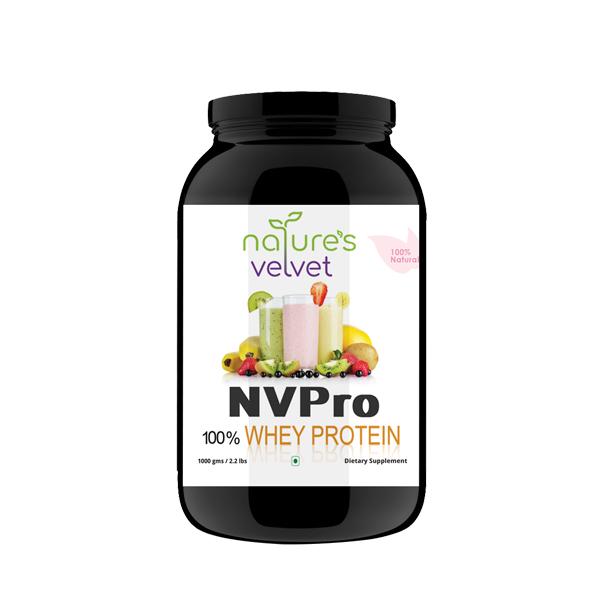 Natures Velvet NVPro 100% Whey Protein Powder 1000 gm