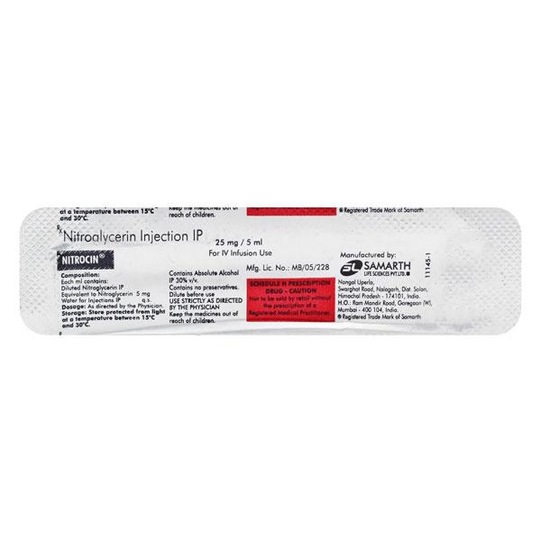 Nitrocin 25mg Injection 5ml