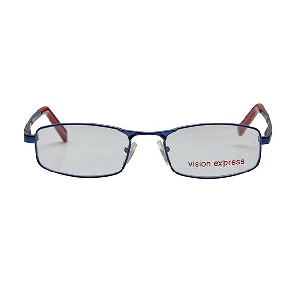 Buy Vision Express 12004 Blue Rectangle Eyeglasses (Including UV Blue ...