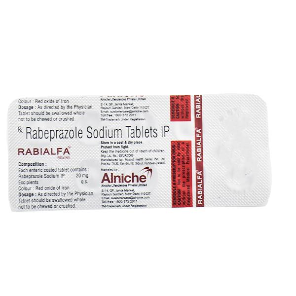 Rabialfa 20mg Tablet 10'S