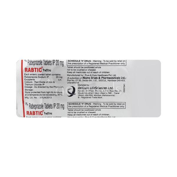Rabtic 20mg Tablet 10'S