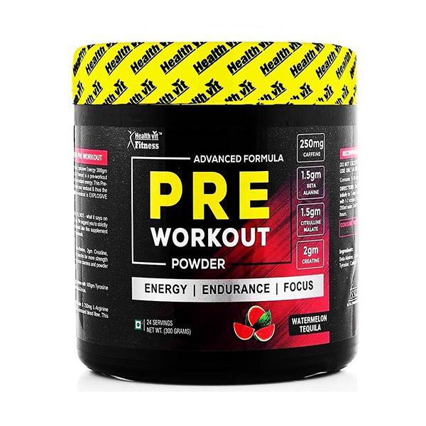 HealthVit Fitness Pre-Workout Explosive Energy Watermelon Tequila ...