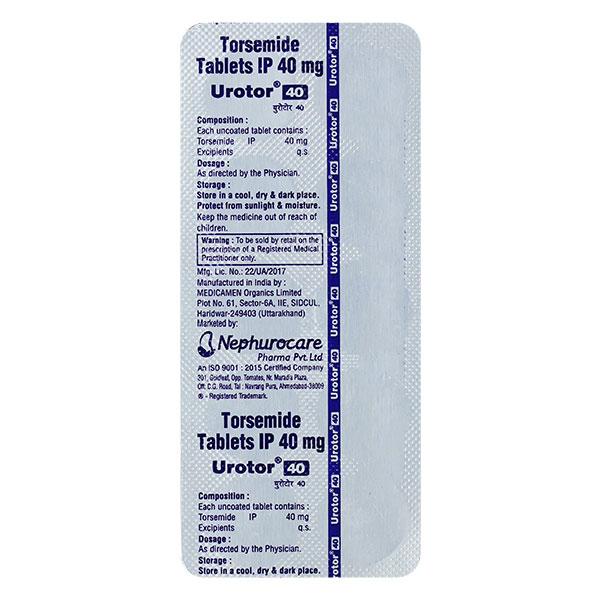 UROTOR 40mg Tablet 10's