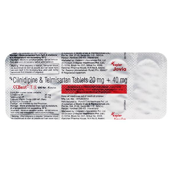 Buy CCBEST T 20/40mg Tablet 10's Online at Upto 25% OFF | Netmeds