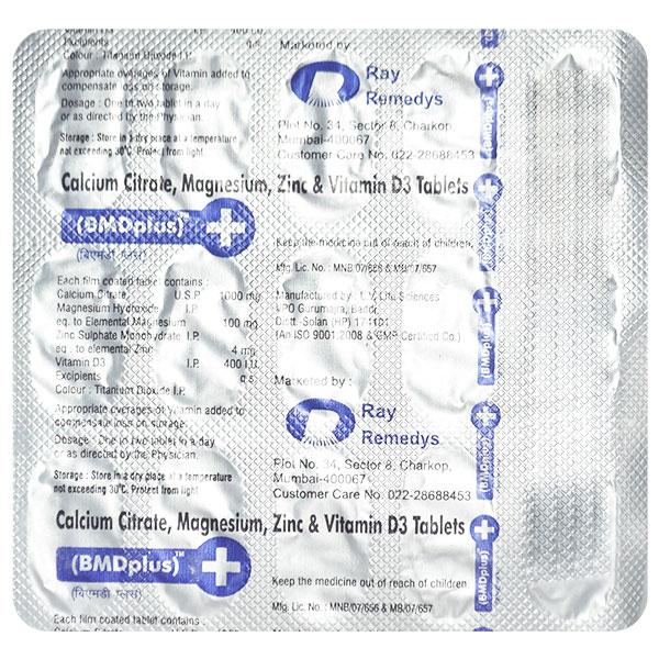 BMD PLUS Tablet 15's Price, Uses, Side effects, Substitutes | Netmeds