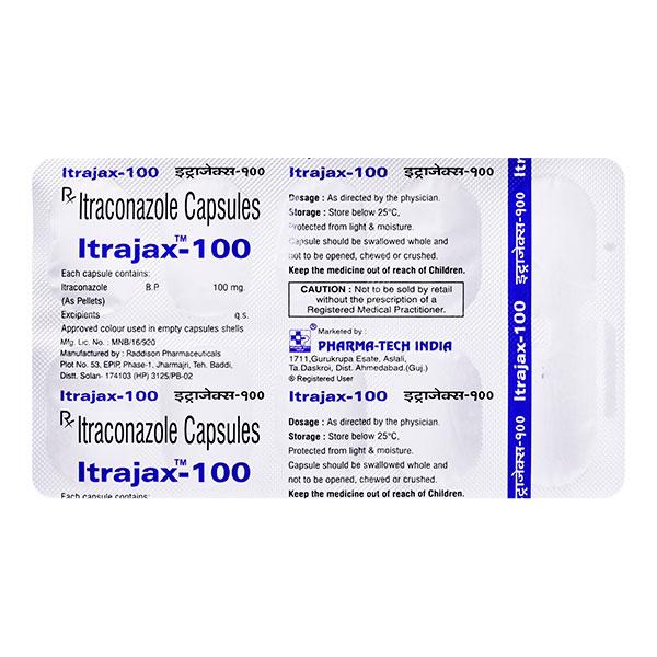 ITRAJAX 100 Capsule 10's