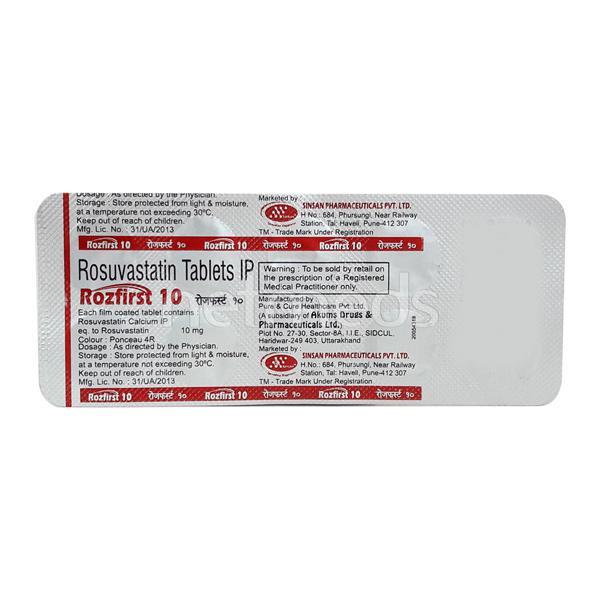 Rozfirst 10mg Tablet 10'S