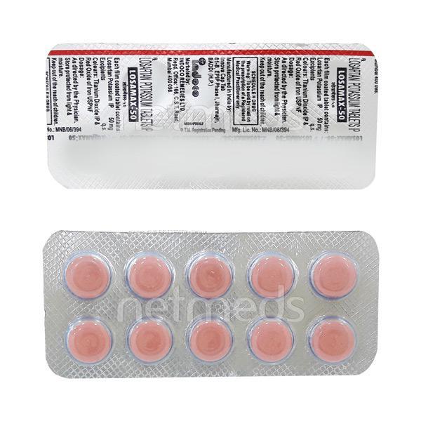 Losamax 50mg Tablet 10'S : Uses, Side Effects, Price | Netmeds