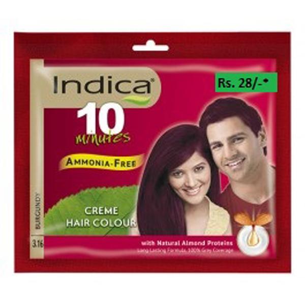 Buy Indica Creme Hair Colour - 3.16 Burgundy 40 ml Online at Discounted ...