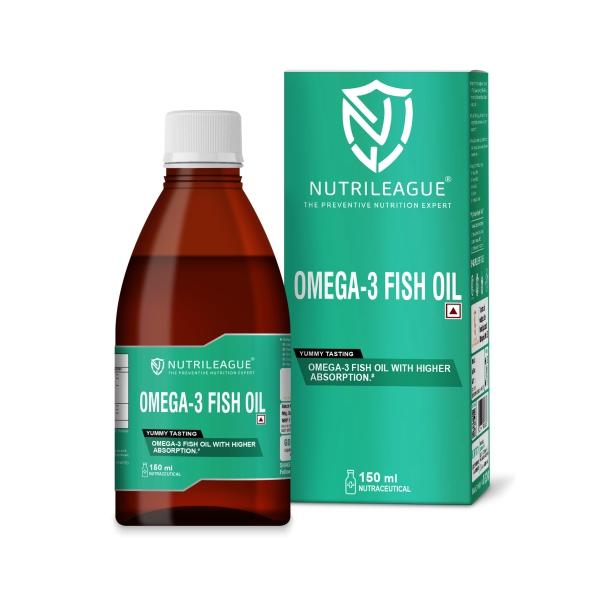 Nutrileague Omega-3 Fish Oil Syrup 150 ml Online at Best Price - Multi ...