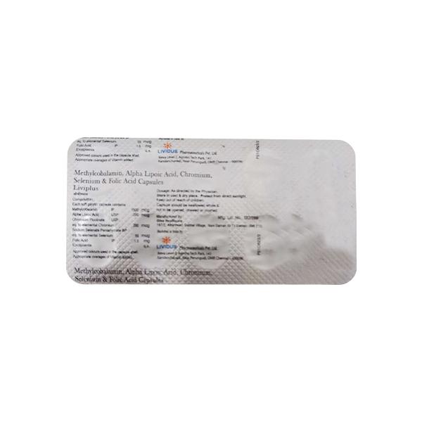 LIVIPLUS Capsule 10's Price, Uses, Side effects, Substitutes | Netmeds