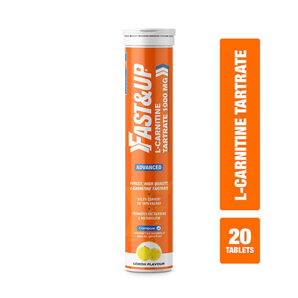 Fast&Up L-Carnitine Tartrate Tablets - Lemon Flavour 20's Online at  Discounted Price | Netmeds