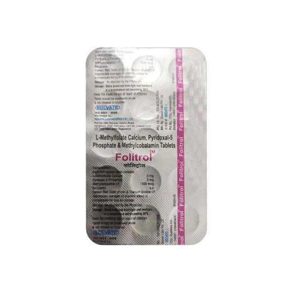 FOLITROL Tablet 15's Price, Uses, Side effects, Substitutes | Netmeds