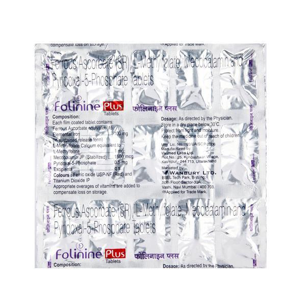 Folinine Plus Tablet 15'S