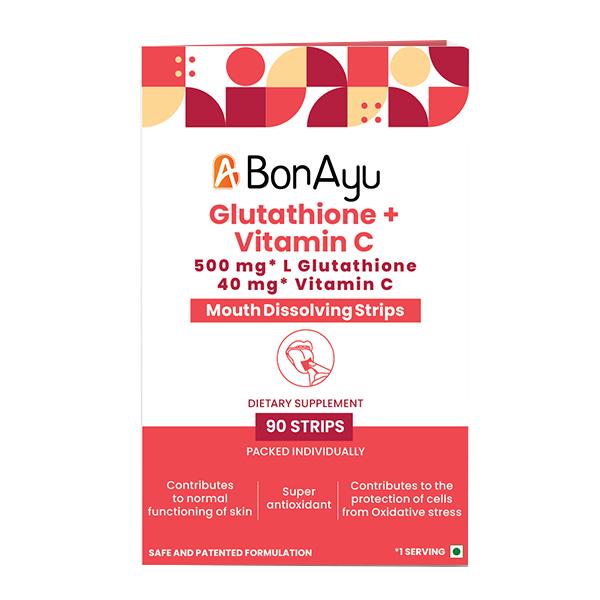 BonAyu Glutathione + Vitamin C Mouth Dissolving Strip 90's
