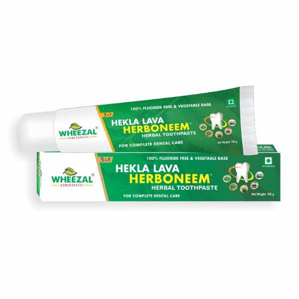 Buy Wheezal Hekla Lava Herboneem Herbal Toothpaste 100 gm Online at ...