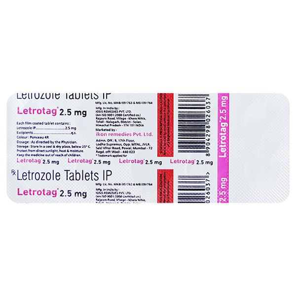 LETROTAG 2.5 Tablet 10's Price, Uses, Side effects, Substitutes | Netmeds