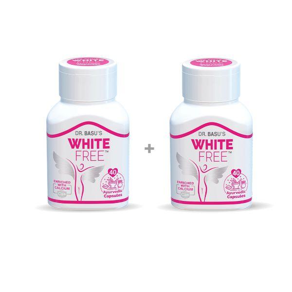Dr.Basu's White Free Capsule (Pack of 2 x 40's)