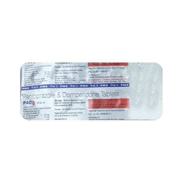 P40D 10/40mg Tablet 10'S : Uses, Side Effects, Price | Netmeds