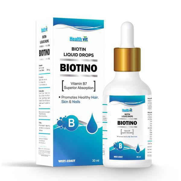 Buy HealthVit Biotin Liquid Drops 30 ml online at best price-General Health