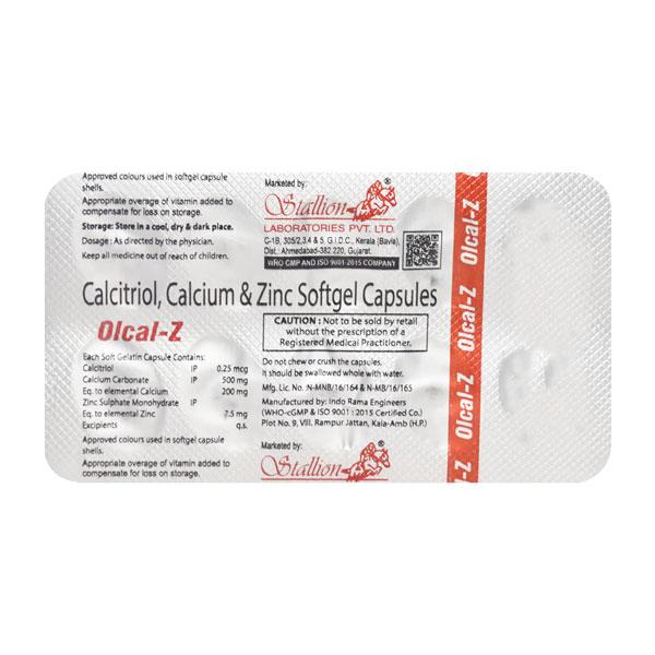 OLCAL Z Soft Gelatin Capsule 10's Price, Uses, Side effects ...
