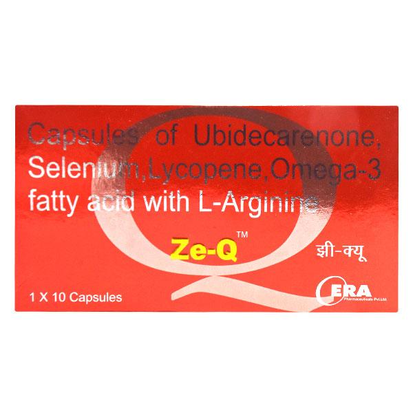 ZE Q Softgel Capsule 10's Price, Uses, Side effects, Substitutes | Netmeds