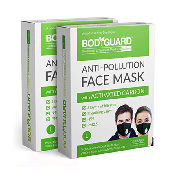 Buy BodyGuard Reusable Anti Pollution Face Mask with Activated Carbon ...