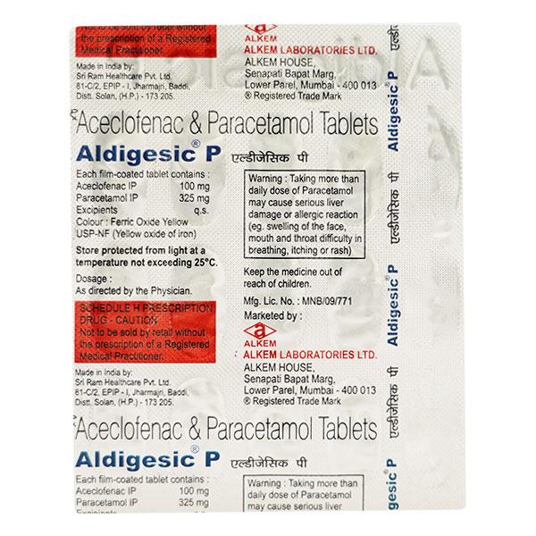 Aldigesic P Tablet: Know Uses, Side Effects, Dosage | Netmeds