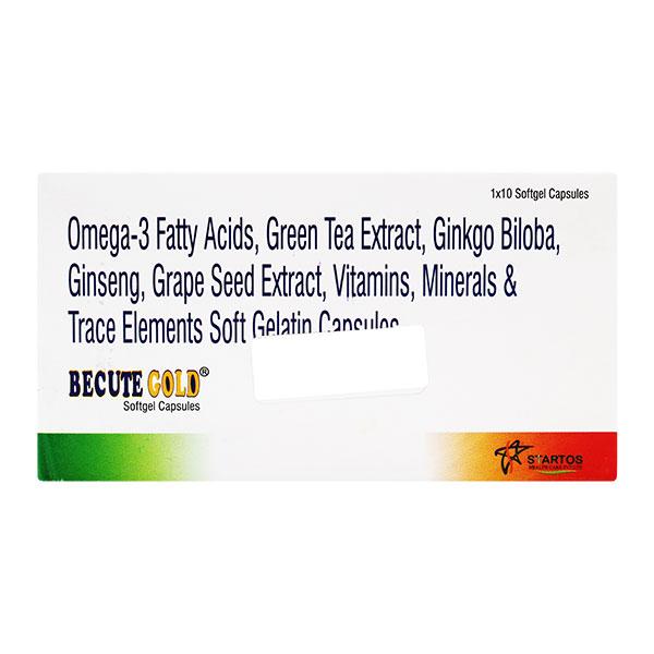 BECUTE GOLD SoftGel Capsule 10's : Uses, Side Effects, Price | Netmeds