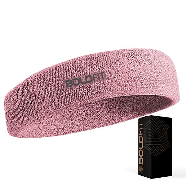 Boldfit Sports Headbands For Men & Women - Pack Of 2, Breathable, Non-Slip, Quick-Dry Sweat Bands For Running, Gym, Workouts