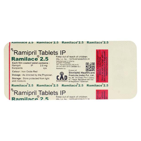 Ramilace 2.5mg Tablet 10'S