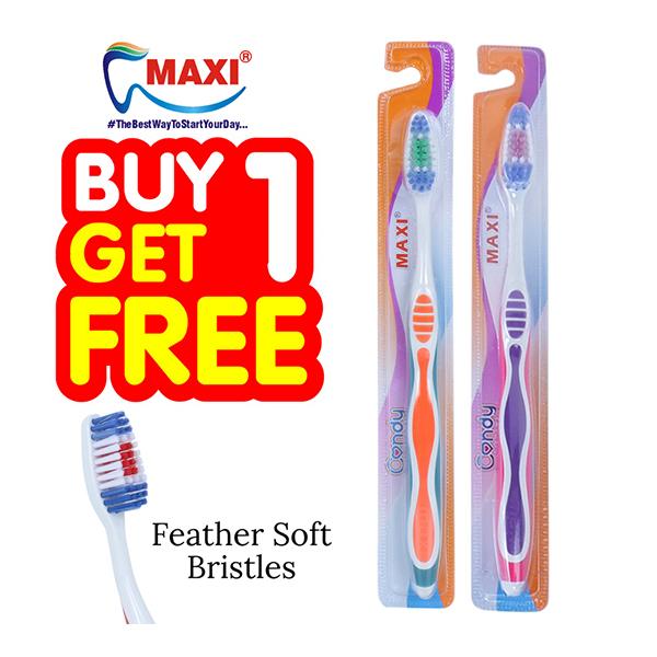 Maxi Candy Toothbrush (1 Get 1 Free) 1's Online at Best Price ...