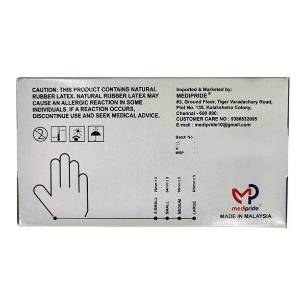 Soft Hands Non Sterile Latex Medical Examination Gloves (M) 100's