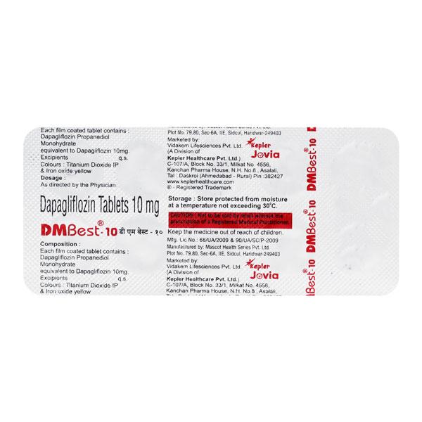 DMBEST 10 Tablet 10's Price, Uses, Side effects, Substitutes | Netmeds
