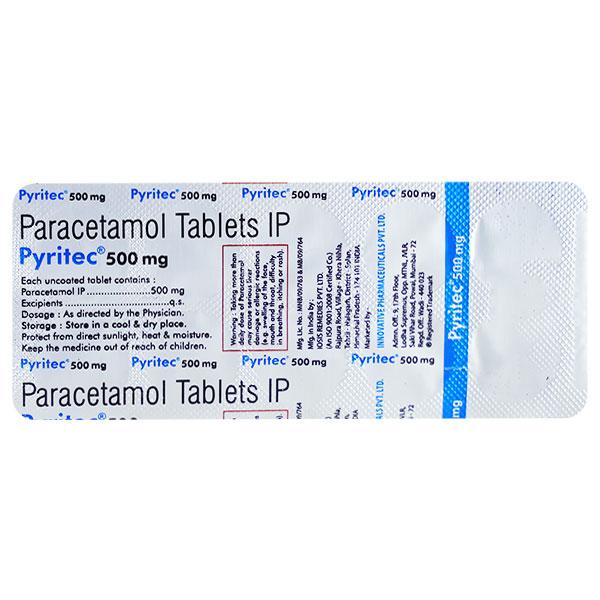 PYRITEC 500 Tablet 10's Price, Uses, Side effects, Substitutes | Netmeds