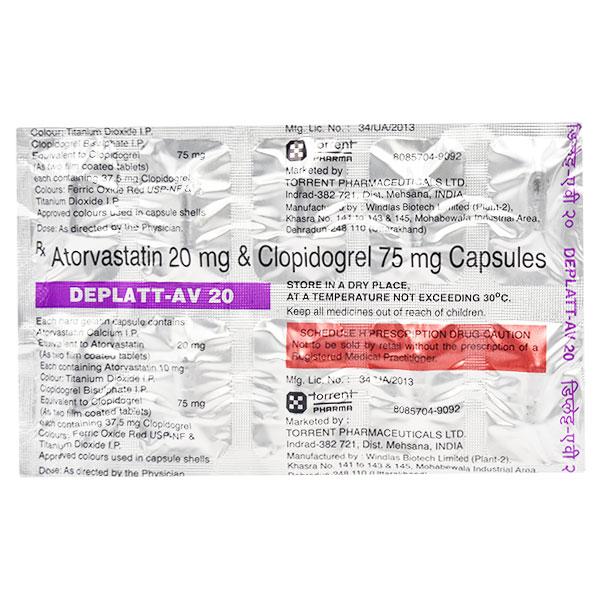 DEPLATT AV 20 Capsule 10's
