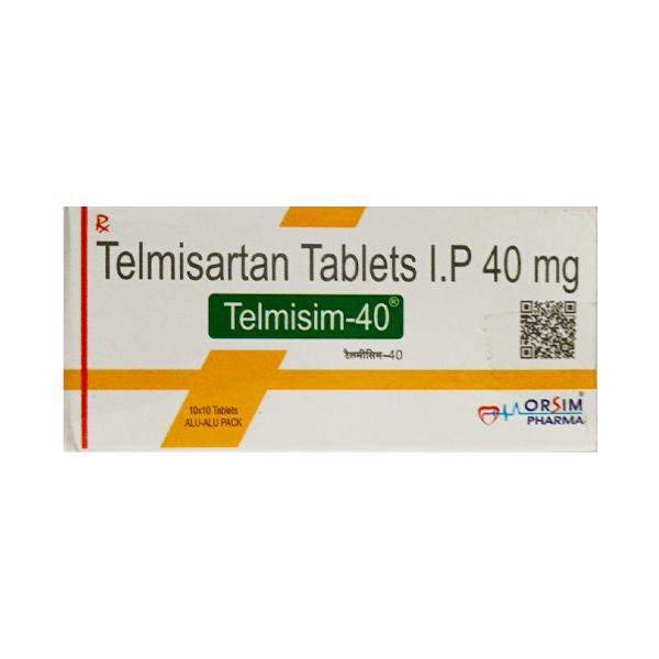 TELMISIM 40mg Tablet 10's : Price, Uses, Side Effects | Netmeds