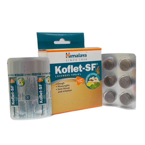 Buy Himalaya Koflet-SF Lozenges - Ginger Mint Flavour 6's Online at ...