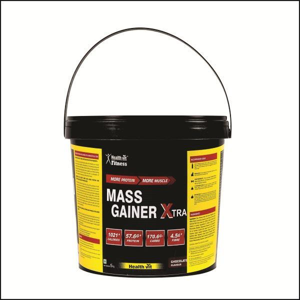 Healthvit Fitness Mass Gainer Xtra Chocolate Powder 5Kg online at best ...