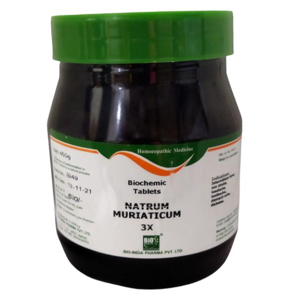 Bio-India's Biochemic Tablet - Natrum Muriaticum 3X 450 gm Online at ...