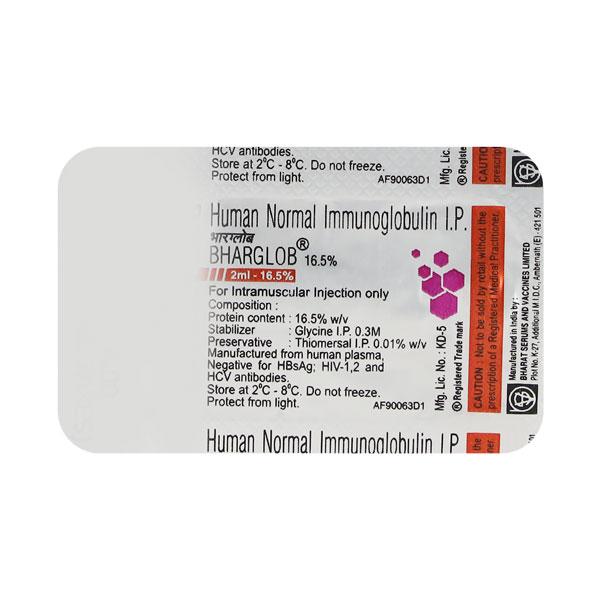 Bharglob 16.5% Injection 2ml Price, Uses, Side effects, Substitutes ...