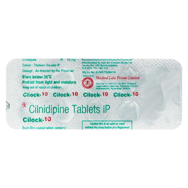 CILOCK 10 Tablet 10's Price, Uses, Side effects, Substitutes | Netmeds
