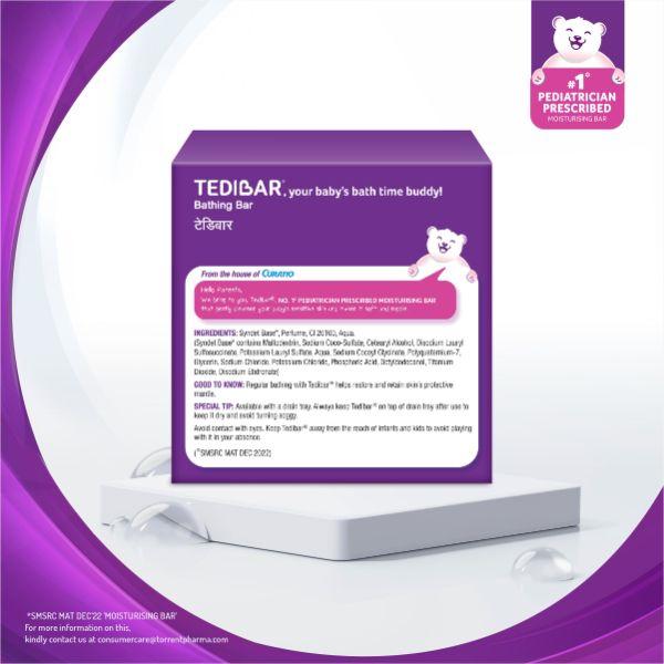 TEDIBAR Bathing Bar x 100g Gentle Cleansing for Sensitive Skin