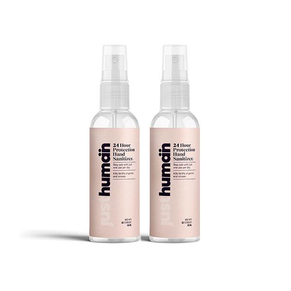 Buy Just Human 24 Hour Protection Hand Sanitizer (Pack of 2 x 100 ml ...