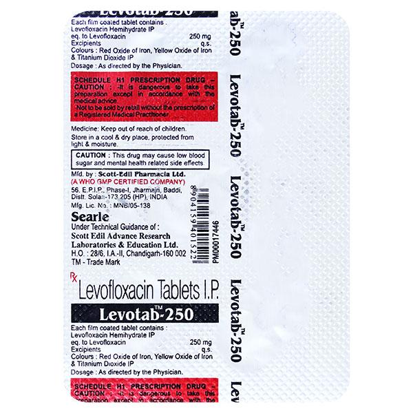 LEVOTAB 250 Tablet 5's