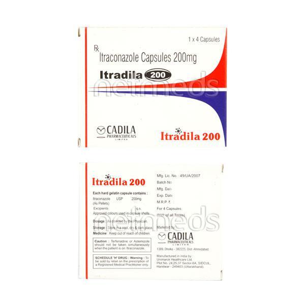 Itradila 200mg Capsule 4'S